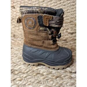 Ozark Trail Mossy Oak Camo Boys Snow Winter Hunting Boots -5 Degrees Size 6